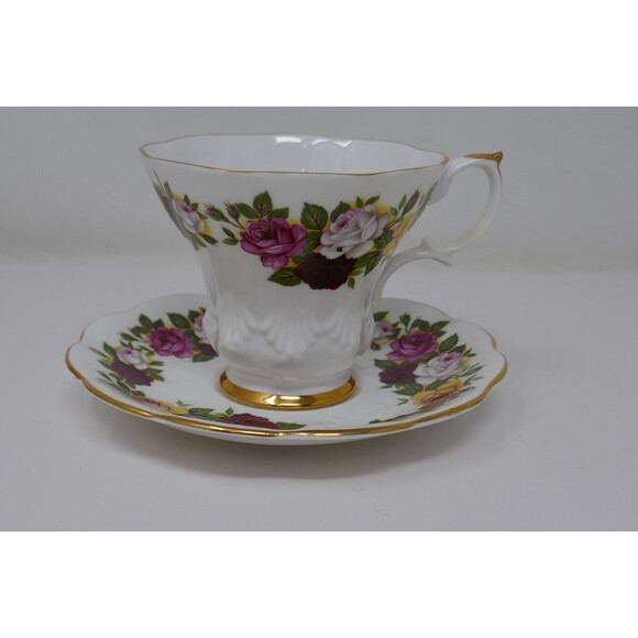 Royal Imperial Summer Time Bone China Tea Cup & Saucer - Picture 7 of 11
